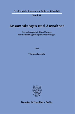 Abbildung von Jaschke | Ansammlungen und Anwohner. | 1. Auflage | 2023 | 25 | beck-shop.de