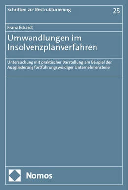 Abbildung von Eckardt | Umwandlungen im Insolvenzplanverfahren | 1. Auflage | 2024 | 25 | beck-shop.de