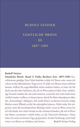 Abbildung von Rudolf Steiner Nachlassverwaltung / Sam | Sämtliche Briefe. Band 3 | 1. Auflage | 2024 | beck-shop.de