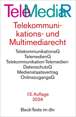 Abbildung von Telemediarecht: TeleMediaR | 13. Auflage | 2024 | 5598 | beck-shop.de