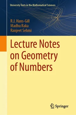 Abbildung von Hans-Gill / Raka | Lecture Notes on Geometry of Numbers | 1. Auflage | 2024 | beck-shop.de