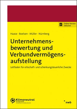 Abbildung von Haase / Heckt | Unternehmensbewertung und Verbundvermögensaufstellung (Online Version) | 1. Auflage | 2023 | beck-shop.de