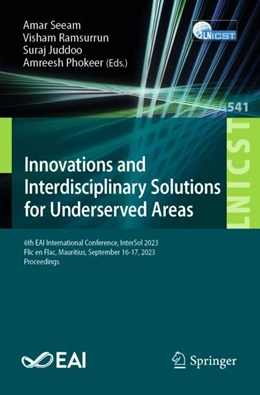 Abbildung von Seeam / Ramsurrun | Innovations and Interdisciplinary Solutions for Underserved Areas | 1. Auflage | 2024 | 541 | beck-shop.de