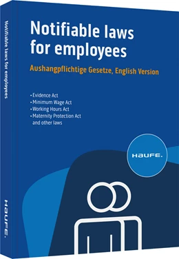 Abbildung von Notifiable laws for employees - Aushangpflichtige Gesetze • English Version | 9. Auflage | 2024 | beck-shop.de