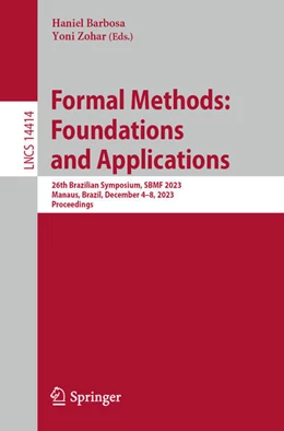 Abbildung von Barbosa / Zohar | Formal Methods: Foundations and Applications | 1. Auflage | 2023 | beck-shop.de