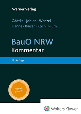 Abbildung von Hanne / Johlen | Gädtke, BauO NRW - Kommentar | 15. Auflage | 2024 | beck-shop.de