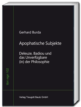 Abbildung von Burda | Apophatische Subjekte | 1. Auflage | 2023 | beck-shop.de