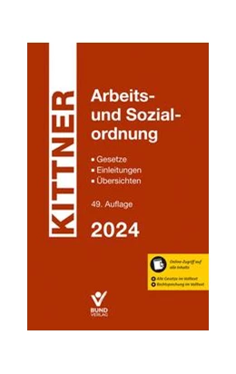Abbildung von Kittner | Arbeits- und Sozialordnung 2024 | 49. Auflage | 2024 | beck-shop.de