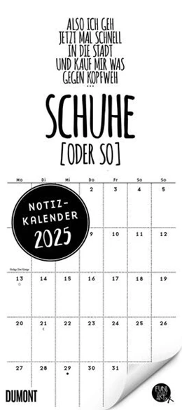Abbildung von DUMONT Kalender | Funi Smart Art Notizkalender 2025 - Planer - Funny Quotes, Sprüche - Format 22 x 49,5 cm | 1. Auflage | 2024 | beck-shop.de