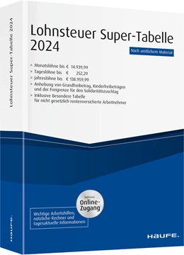 Abbildung von Lohnsteuer-Supertabelle 2024 | 1. Auflage | 2024 | beck-shop.de