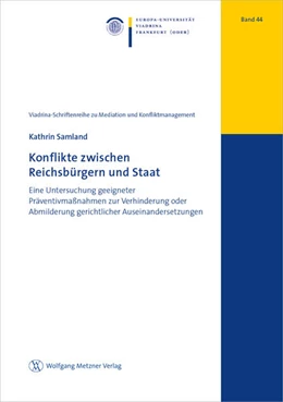 Abbildung von Samland | Konflikte zwischen Reichsbürgern und Staat | 1. Auflage | 2023 | beck-shop.de