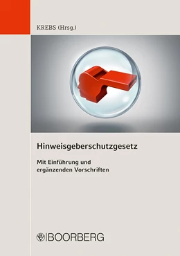 Abbildung von Krebs (Hrsg.) | Hinweisgeberschutzgesetz | 1. Auflage | 2024 | beck-shop.de