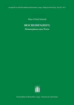 Abbildung von Schmid | BESCHEIDEN(HEIT) | 1. Auflage | 2023 | beck-shop.de