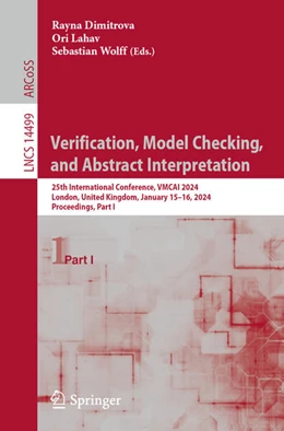 Abbildung von Dimitrova / Lahav | Verification, Model Checking, and Abstract Interpretation | 1. Auflage | 2023 | beck-shop.de