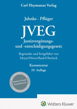 Abbildung von Jahnke / Pflüger | JVEG | 29. Auflage | 2024 | beck-shop.de