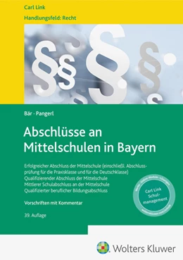 Abbildung von Pangerl / Bär | Abschlüsse an Mittelschulen in Bayern | 39. Auflage | 2024 | beck-shop.de