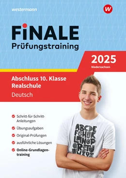 Abbildung von FiNALE Prüfungstraining Abschluss 10. Klasse Realschule Niedersachsen. Deutsch 2025 | 1. Auflage | 2024 | beck-shop.de