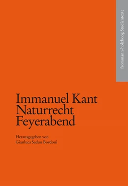 Abbildung von Sadun-Bordoni / Kant | Naturrecht Feyerabend | 1. Auflage | 2025 | beck-shop.de