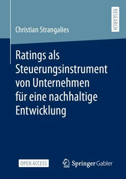 Abbildung von Strangalies | Ratings als Steuerungsinstrument von Unternehmen für eine nachhaltige Entwicklung | 1. Auflage | 2024 | beck-shop.de