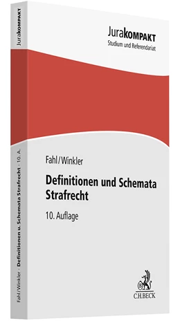 Abbildung von Fahl / Winkler | Definitionen und Schemata Strafrecht | 10. Auflage | 2024 | beck-shop.de