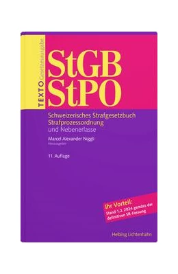Abbildung von Niggli | Texto StGB/StPO | 11. Auflage | 2024 | beck-shop.de