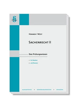Abbildung von Hemmer / Wüst | Sachenrecht II | 14. Auflage | 2024 | beck-shop.de