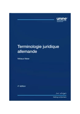 Abbildung von Meier | Terminologie juridique allemande | 4. Auflage | 2024 | beck-shop.de