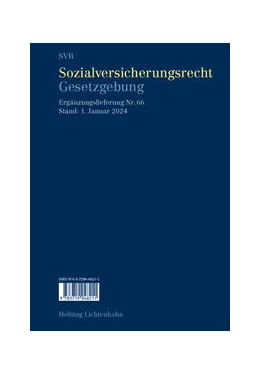Abbildung von Imhof | Sozialversicherungsrecht - Gesetzgebung EL 66 | 1. Auflage | 2024 | beck-shop.de