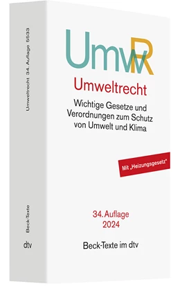 Abbildung von Umweltrecht: UmwR | 34. Auflage | 2024 | 5533 | beck-shop.de