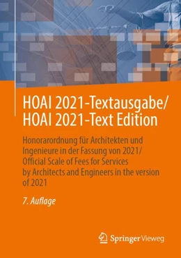 Abbildung von HOAI 2021-Textausgabe/HOAI 2021-Text Edition | 7. Auflage | 2024 | beck-shop.de
