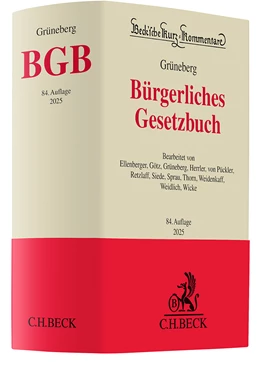 Abbildung von Grüneberg | Bürgerliches Gesetzbuch: BGB | 84. Auflage | 2025 | Band 7 | beck-shop.de