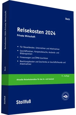 Abbildung von Deck | Reisekosten 2024 | 71. Auflage | 2024 | beck-shop.de