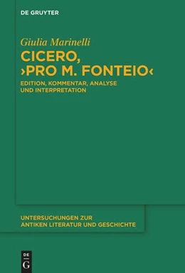 Abbildung von Marinelli | Cicero, 'Pro M. Fonteio' | 1. Auflage | 2024 | beck-shop.de