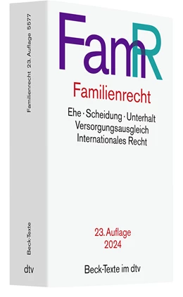 Abbildung von Familienrecht: FamR | 23. Auflage | 2024 | 5577 | beck-shop.de