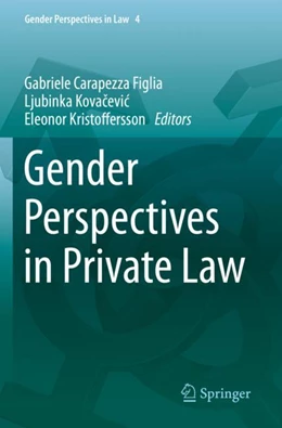 Abbildung von Carapezza Figlia / Kovacevic | Gender Perspectives in Private Law | 1. Auflage | 2024 | 4 | beck-shop.de