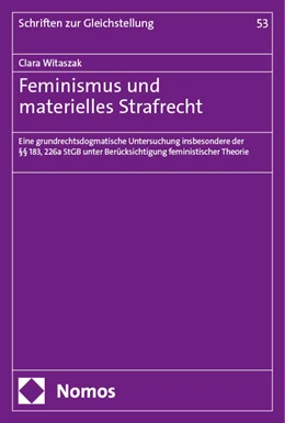 Abbildung von Witaszak | Feminismus und materielles Strafrecht | 1. Auflage | 2024 | 53 | beck-shop.de