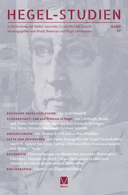 Abbildung von Bowman / Sandkaulen | Hegel-Studien, Bd. 57 | 1. Auflage | 2024 | 57 | beck-shop.de