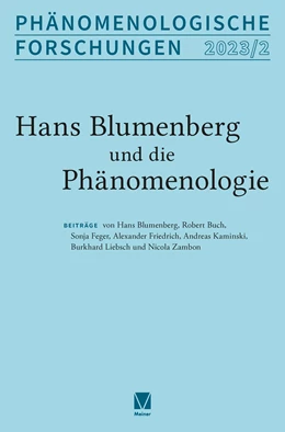 Abbildung von Buch / Zambon | Hans Blumenberg und die Phänomenologie | 1. Auflage | 2024 | beck-shop.de