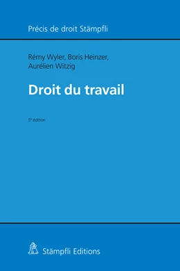 Abbildung von Wyler / Heinzer | Droit du travail | 1. Auflage | 2024 | beck-shop.de