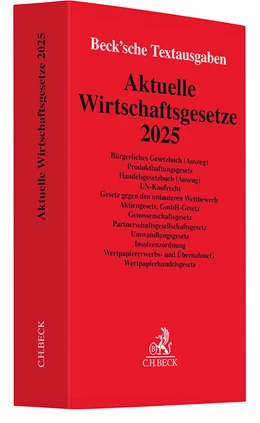 Abbildung von Aktuelle Wirtschaftsgesetze 2025 | 26. Auflage | 2025 | beck-shop.de