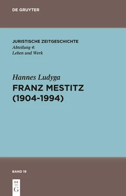 Abbildung von Ludyga | Franz Mestitz (1904-1994) | 1. Auflage | 2024 | beck-shop.de