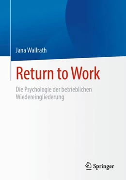 Abbildung von Wallrath | Return to Work | 1. Auflage | 2024 | beck-shop.de