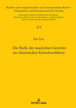 Abbildung von Liu | Die Rolle des staatlichen Gerichts im chinesischen Schiedsverfahren | 1. Auflage | 2024 | beck-shop.de
