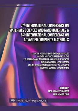 Abbildung von Tsukamoto / Zhao | 7th International Conference on Materials Sciences and Nanomaterials & 6th International Conference on Advanced Composite Materials | 1. Auflage | 2024 | beck-shop.de