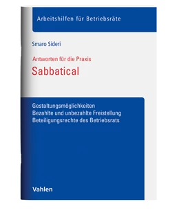 Abbildung von Sideri | Sabbatical | 1. Auflage | 2024 | beck-shop.de