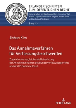 Abbildung von Kim | Das Annahmeverfahren für Verfassungsbeschwerden | 1. Auflage | 2024 | beck-shop.de