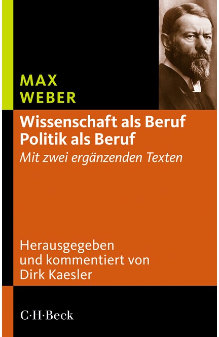 Cover: Max Weber, 'Wissenschaft als Beruf' - 'Politik als Beruf'
