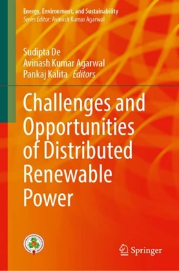 Abbildung von De / Agarwal | Challenges and Opportunities of Distributed Renewable Power | 1. Auflage | 2024 | beck-shop.de