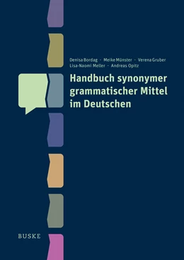 Abbildung von Bordag / Münster | Handbuch synonymer grammatischer Mittel im Deutschen | 1. Auflage | 2024 | beck-shop.de