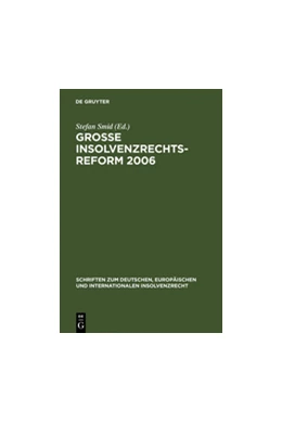 Abbildung von Smid | Große Insolvenzrechtsreform 2006 | 1. Auflage | 2006 | 4 | beck-shop.de